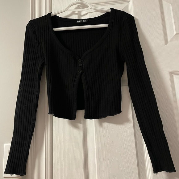 Long black sleeve shirt - Picture 2 of 2